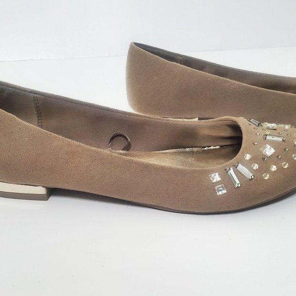 Report Suede Flats with Bling - Picture 4 of 8